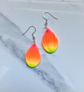 Neon Rainbow Deco Drop Earrings