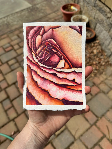 Sweetness & Strength: Framed Original Watercolor