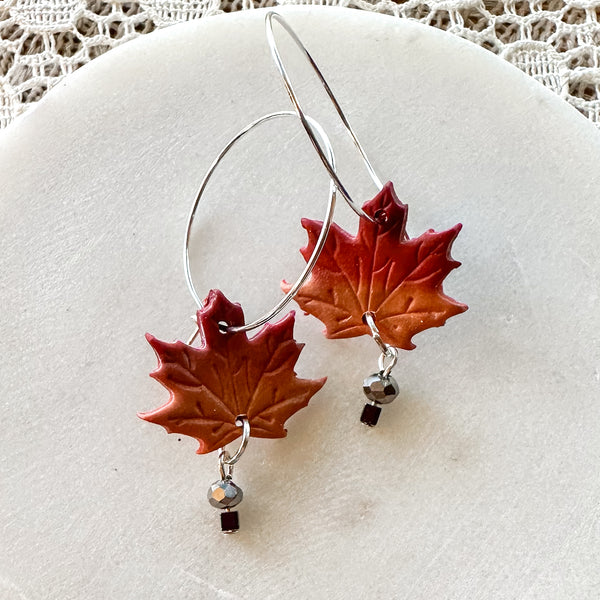 Autumn Leaves Hoops