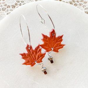 Autumn Leaves Hoops