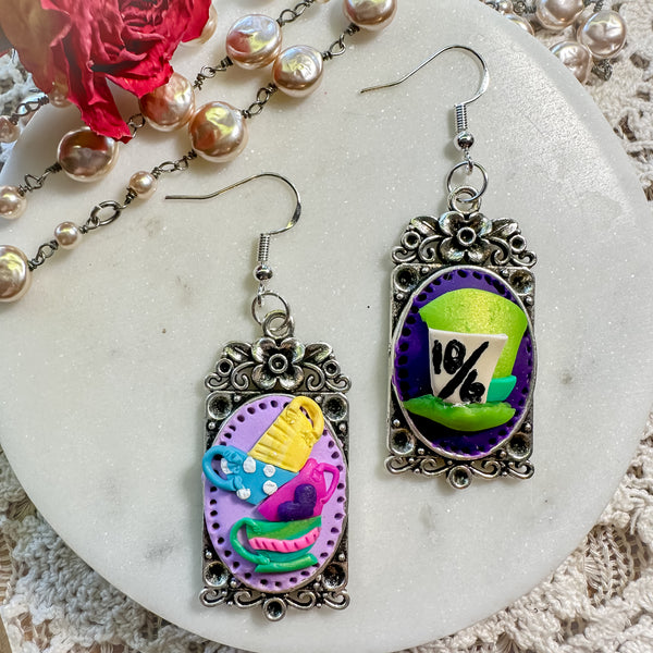 Characters of Wonderland & Tea Party Cameo Jewelry