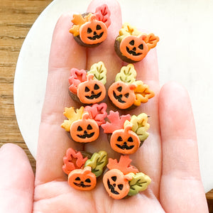 Autumn Jack-O-Lanterns Studs