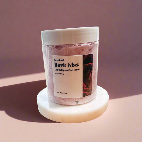 Inspired Dark Kiss: CBD Whipped Salt Scrub