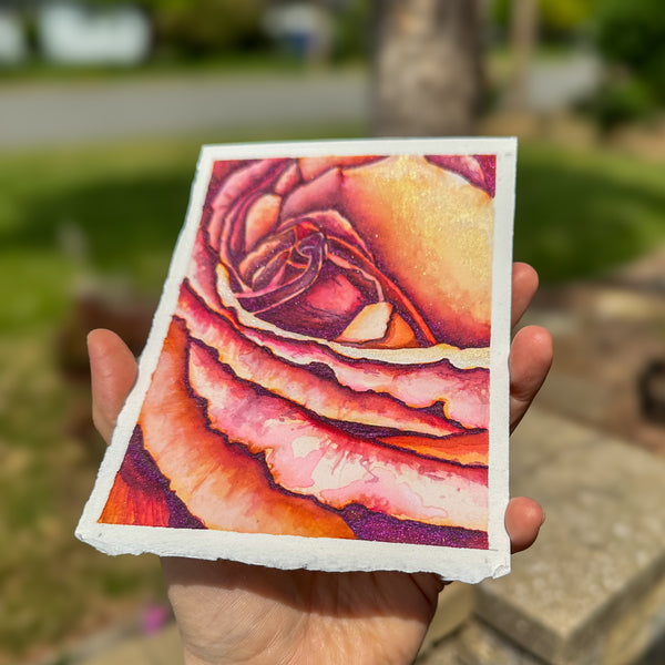 Sweetness & Strength: Framed Original Watercolor