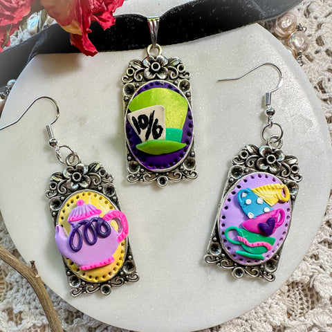 Characters of Wonderland & Tea Party Cameo Jewelry