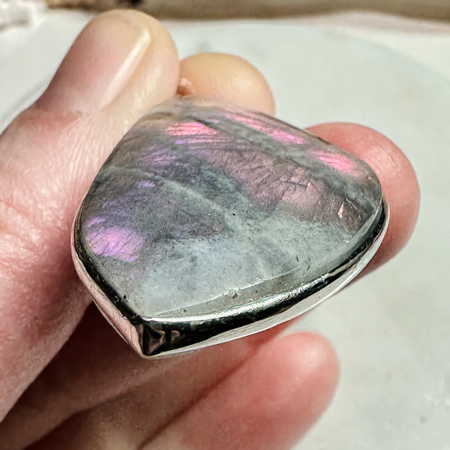 Sunset Labradorite Pendant Necklace