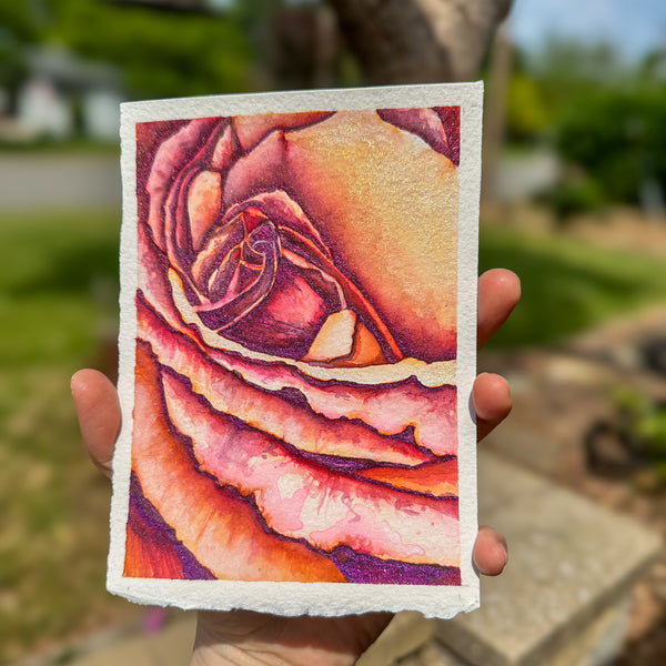 Sweetness & Strength: Framed Original Watercolor