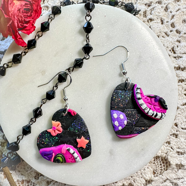 Crazy Cheshire Cat Earrings