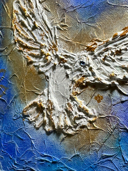 Peace On Earth: Mixed Media Doves