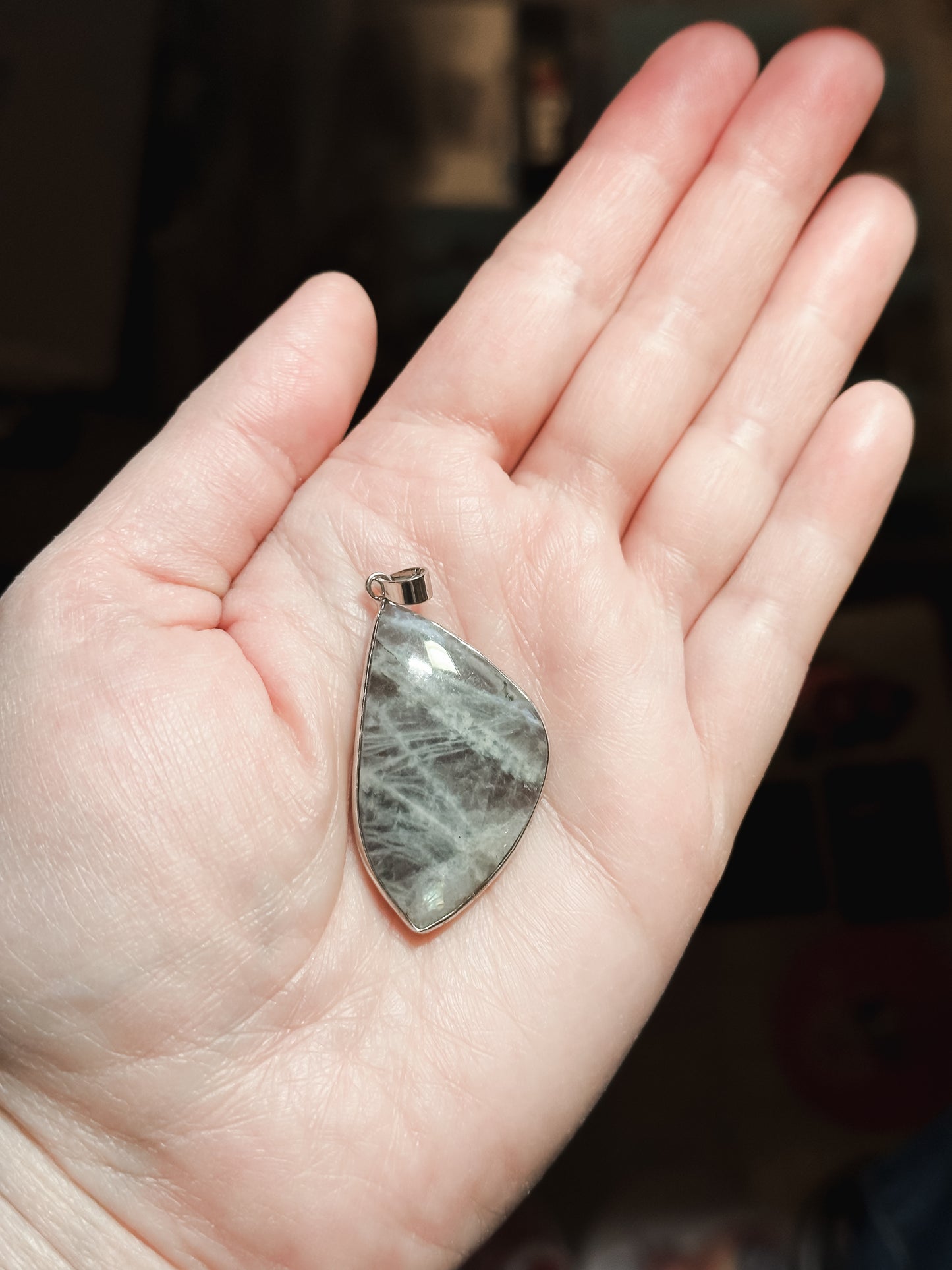 Sunset Labradorite Pendant Necklace