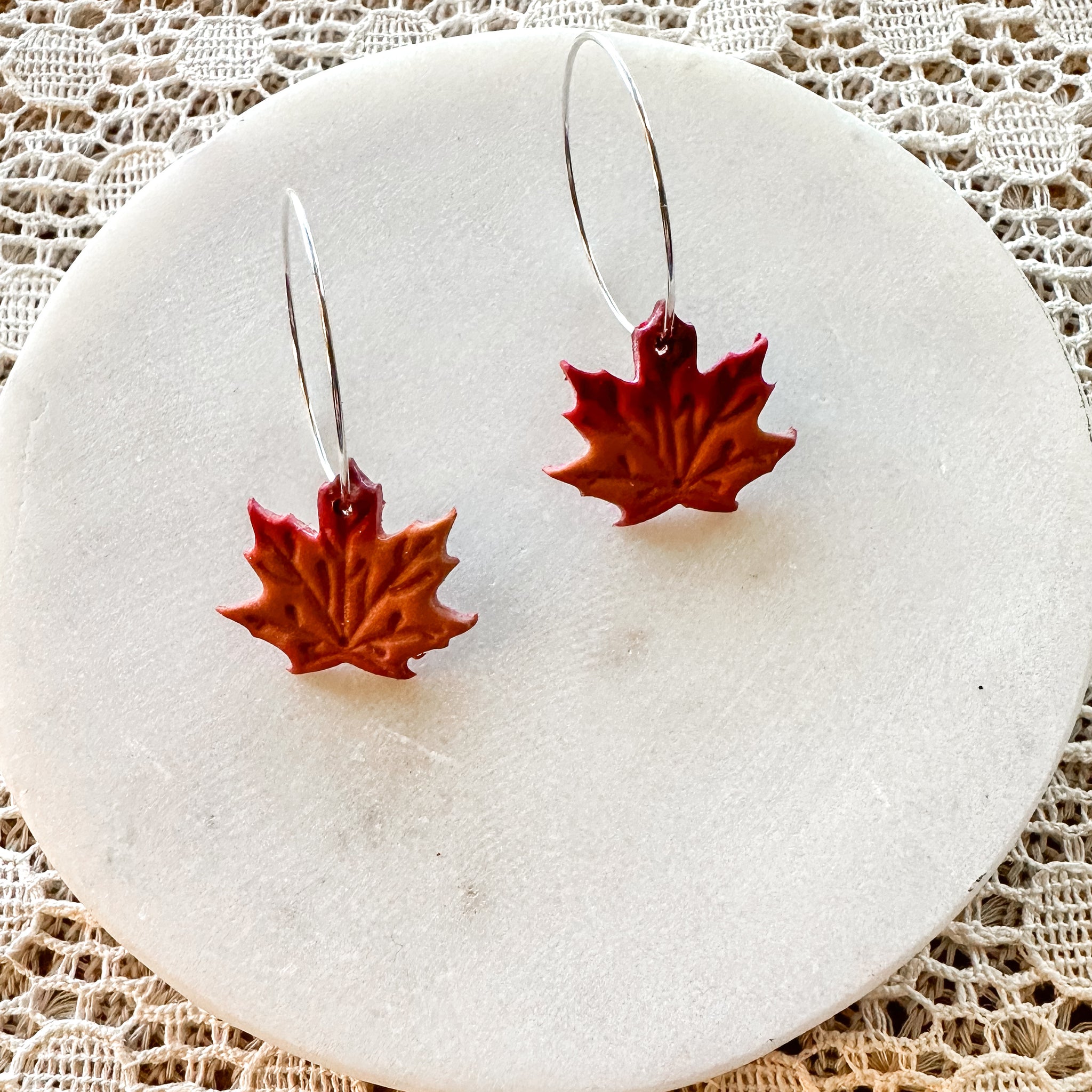 Autumn Leaves Hoops