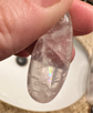 Rose Quartz Pendant with Rainbow Inclusions