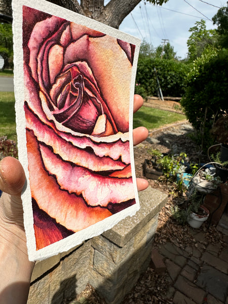Sweetness & Strength: Framed Original Watercolor