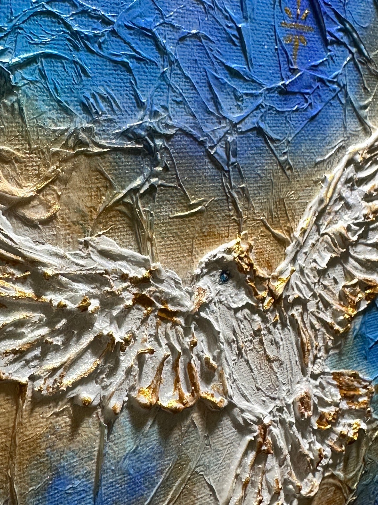 Peace On Earth: Mixed Media Doves