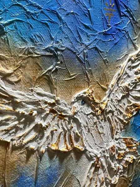 Peace On Earth: Mixed Media Doves