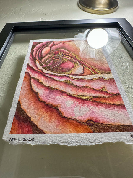 Sweetness & Strength: Framed Original Watercolor