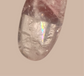 Rose Quartz Pendant with Rainbow Inclusions