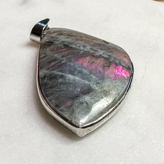 Sunset Labradorite Pendant Necklace