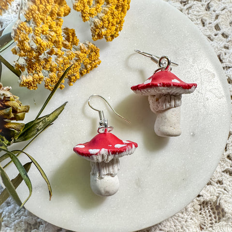 Mushroom Earrings