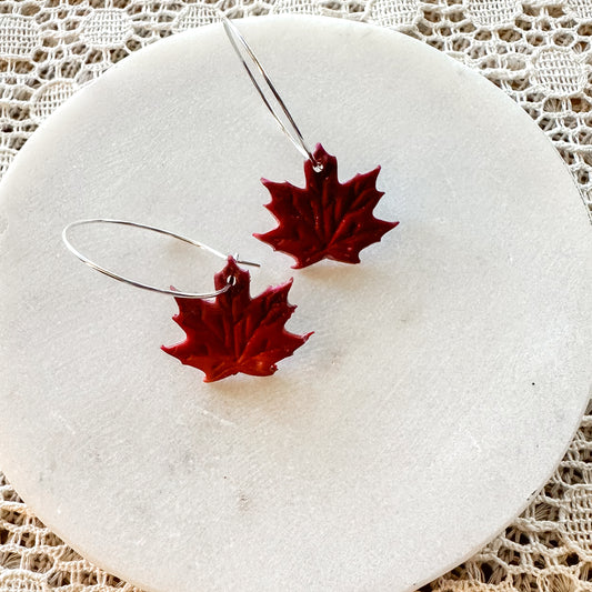 Autumn Leaves Hoops: Click Drop Down For Different Styles