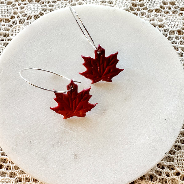 Autumn Leaves Hoops