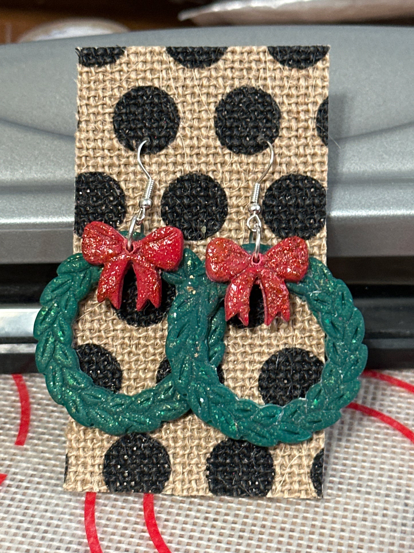 Christmas Clay Earrings