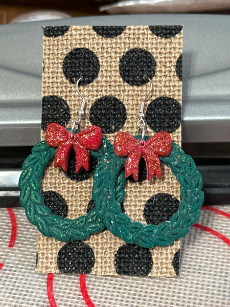 Christmas Clay Earrings