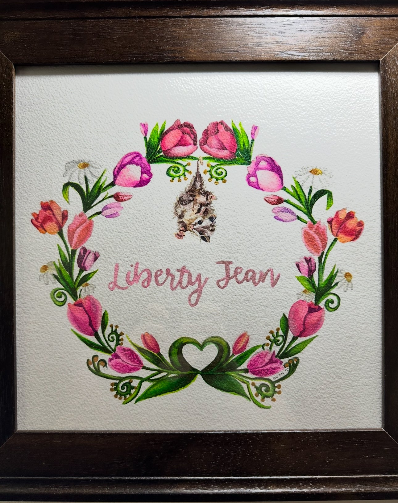 Custom Watercolor: Baby Namesake Wreath or Monogram