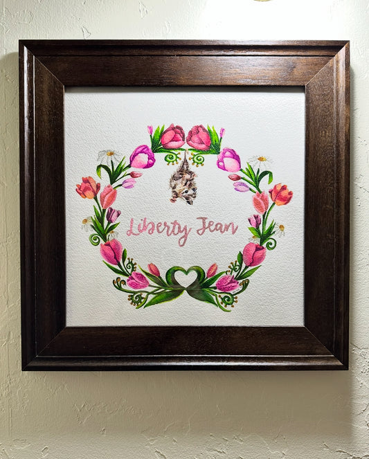 Custom Watercolor: Baby Namesake Wreath or Monogram