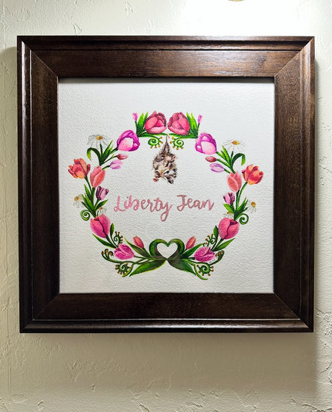Custom Watercolor: Baby Namesake Wreath or Monogram