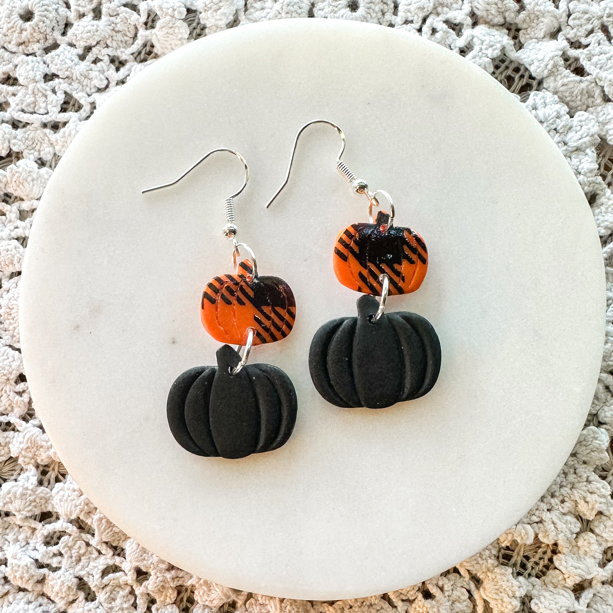 Pumpkin Dangles and Hoops