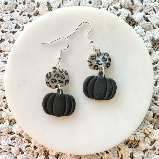 Pumpkin Dangles and Hoops: Click Drop Down For Different Styles