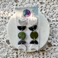 Multicolored Moon Phase Statement Earrings