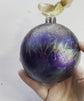 Silent Night: Set of 12 Alcohol Ink Aura Ornaments