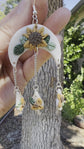 Saved By Grace Sunflower Rain Drop Earrings