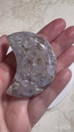Flower Blossom Agate Moon Palm Stones
