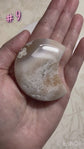 Flower Blossom Agate Moon Palm Stones (Batch 2)