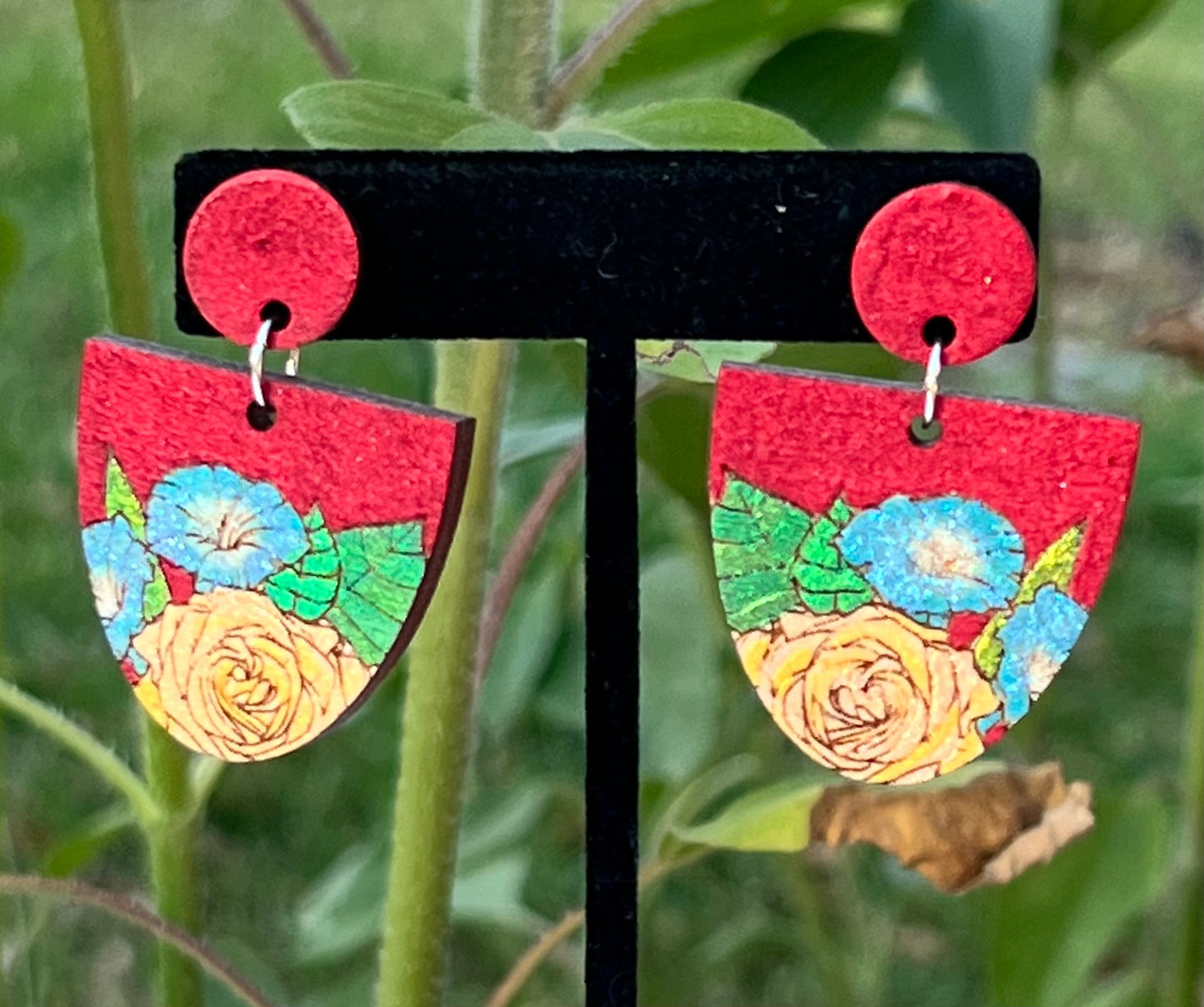 Retro Floral Postbacks: Click Drop Down For Different Styles