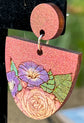 Retro Floral Postbacks: Click Drop Down For Different Styles