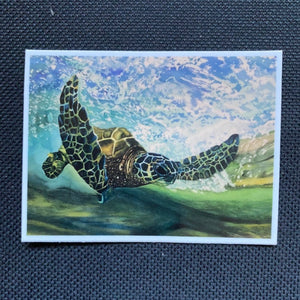 Swimming Sea Turtle Sticker