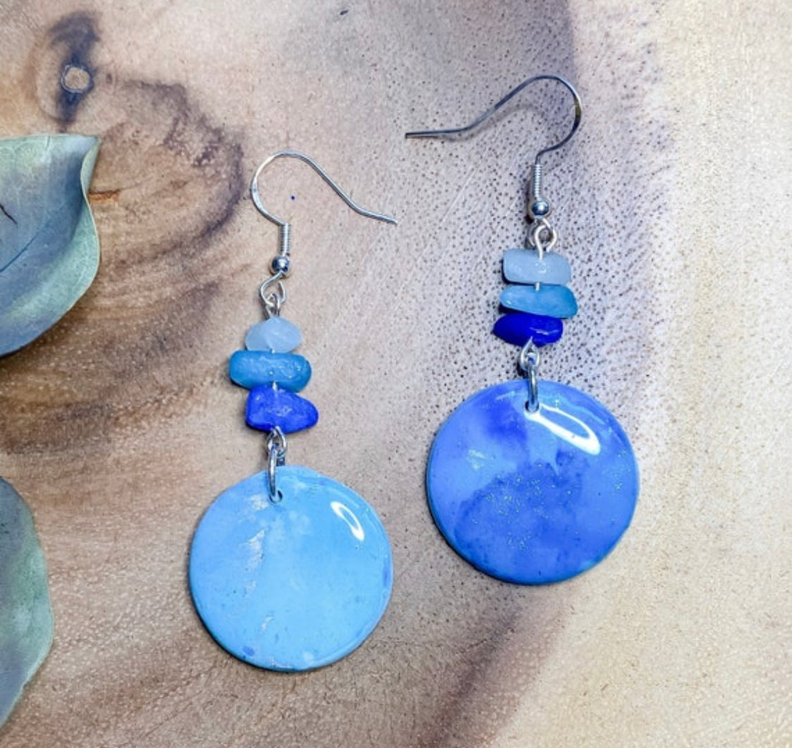 Daydreaming Blue Quartz Dangles