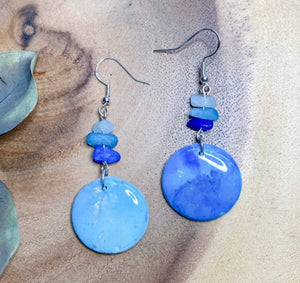 Daydreaming Blue Quartz Dangles