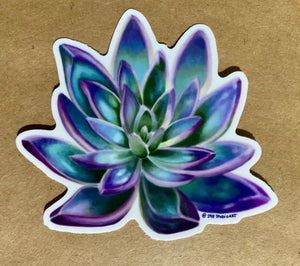 Succulent Lotus Sticker