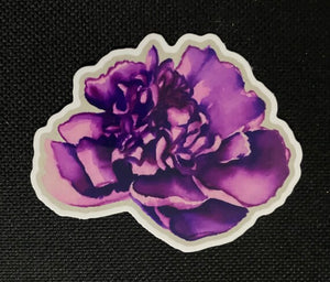 Purple Peony Sticker