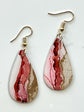 Alcohol Ink Earrings: Sunset & Twilight (Gold)