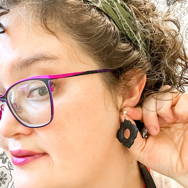 Moroccan Flower Dangle Earrings