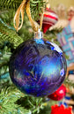 Silent Night: Set of 12 Alcohol Ink Aura Ornaments