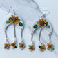 Saved By Grace Sunflower Rain Drop Earrings