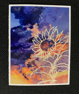 Sunflower Sunset Sticker