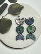 Holographic Mini Moon Phase Earrings